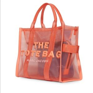 Marc Jacobs Small Traveler Mesh Tote in Coral